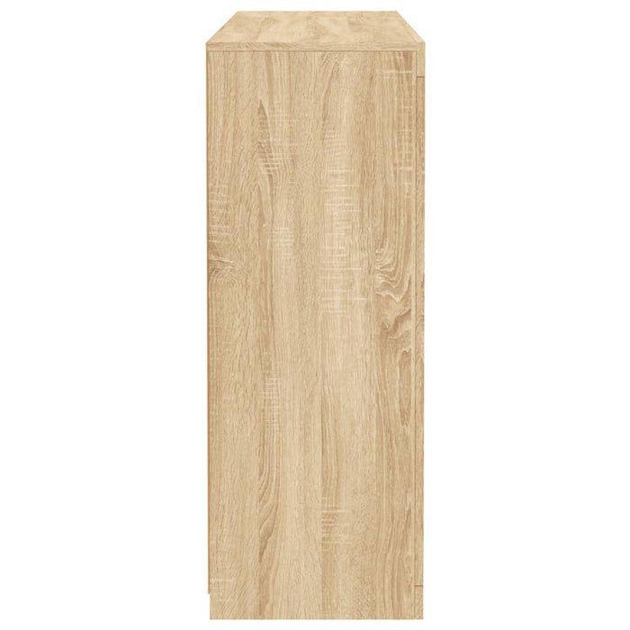 Credenze con Luci LED 3 pz Rovere Sonoma in Legno Multistrato 3209116