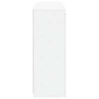 Credenze con Luci LED 3 pz Bianche in Legno Multistrato 3209121