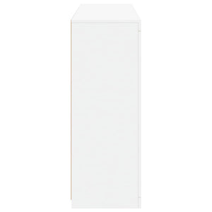 Credenze con Luci LED 3 pz Bianche in Legno Multistrato 3209121