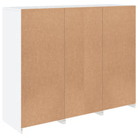 Credenze con Luci LED 3 pz Bianche in Legno Multistrato 3209121