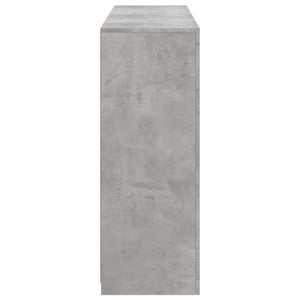 Credenze con Luci LED 3 pz Grigio Cemento in Legno Multistrato 3209124