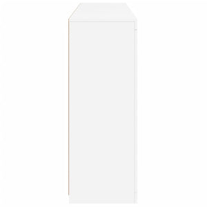 Credenze con Luci LED 3 pz Bianche in Legno Multistrato 3209128