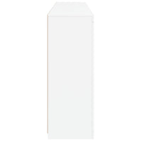 Credenze con Luci LED 3 pz Bianche in Legno Multistrato 3209135