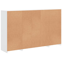 Credenze con Luci LED 3 pz Bianche in Legno Multistrato 3209135