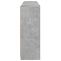 Credenze con Luci LED 3 pz Grigio Cemento in Legno Multistrato 3209138