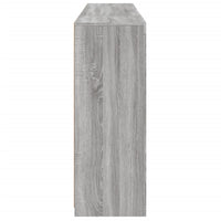 Credenze con Luci LED 3 pz Grigio Sonoma in Legno Multistrato 3209140