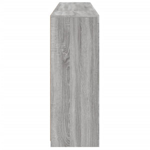 Credenza a buffet cassettiera mobiletto portaoggetti cucina soggiorno salotto con luci a LED 3 pezzi legno ingegnerizzato Sonoma grigio 02_0037236