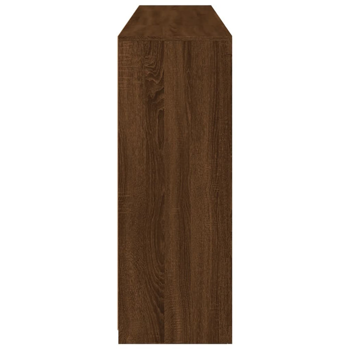 Credenze con Luci LED 3 pz Rovere Marrone in Legno Multistrato 3209141