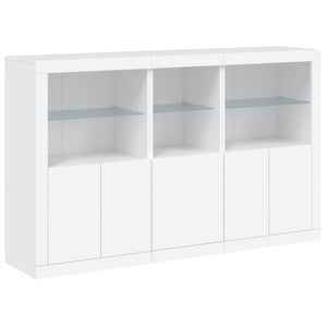 Credenza con Luci LED Bianca 162x37x100 cmcod mxl 109854
