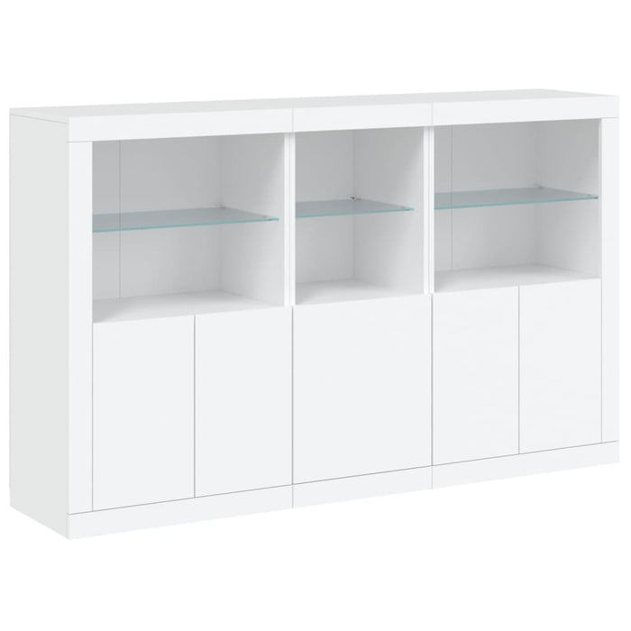Credenza con Luci LED Bianca 162x37x100 cmcod mxl 109854