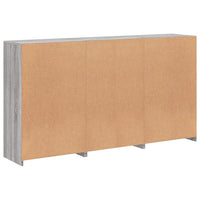 Credenza con Luci LED Grigio Sonoma 181,5x37x100 cm 3209154