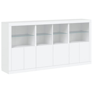 Credenza con Luci LED Bianca 202x37x100 cmcod mxl 109858