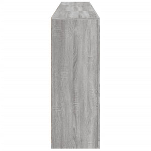 Credenza con Luci LED Grigio Sonoma 202x37x100 cm 3209161