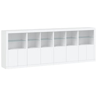 Credenza con Luci LED Bianca 283x37x100 cmcod mxl 109861