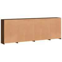 Credenza con Luci LED Rovere Marrone 283x37x100 cm 3209169