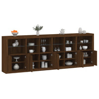 Credenza con Luci LED Rovere Marrone 283x37x100 cm 3209169