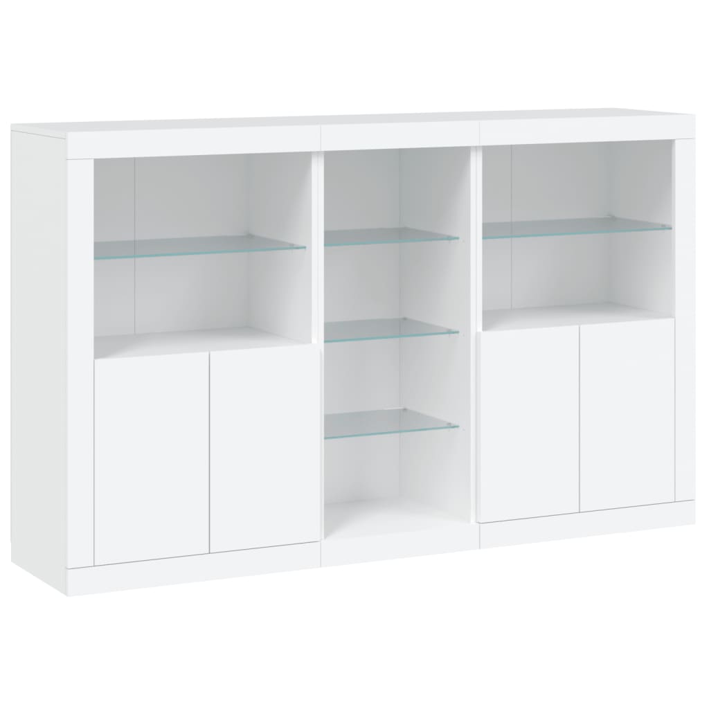 Credenza con Luci LED Bianca 162x37x100 cmcod mxl 133837