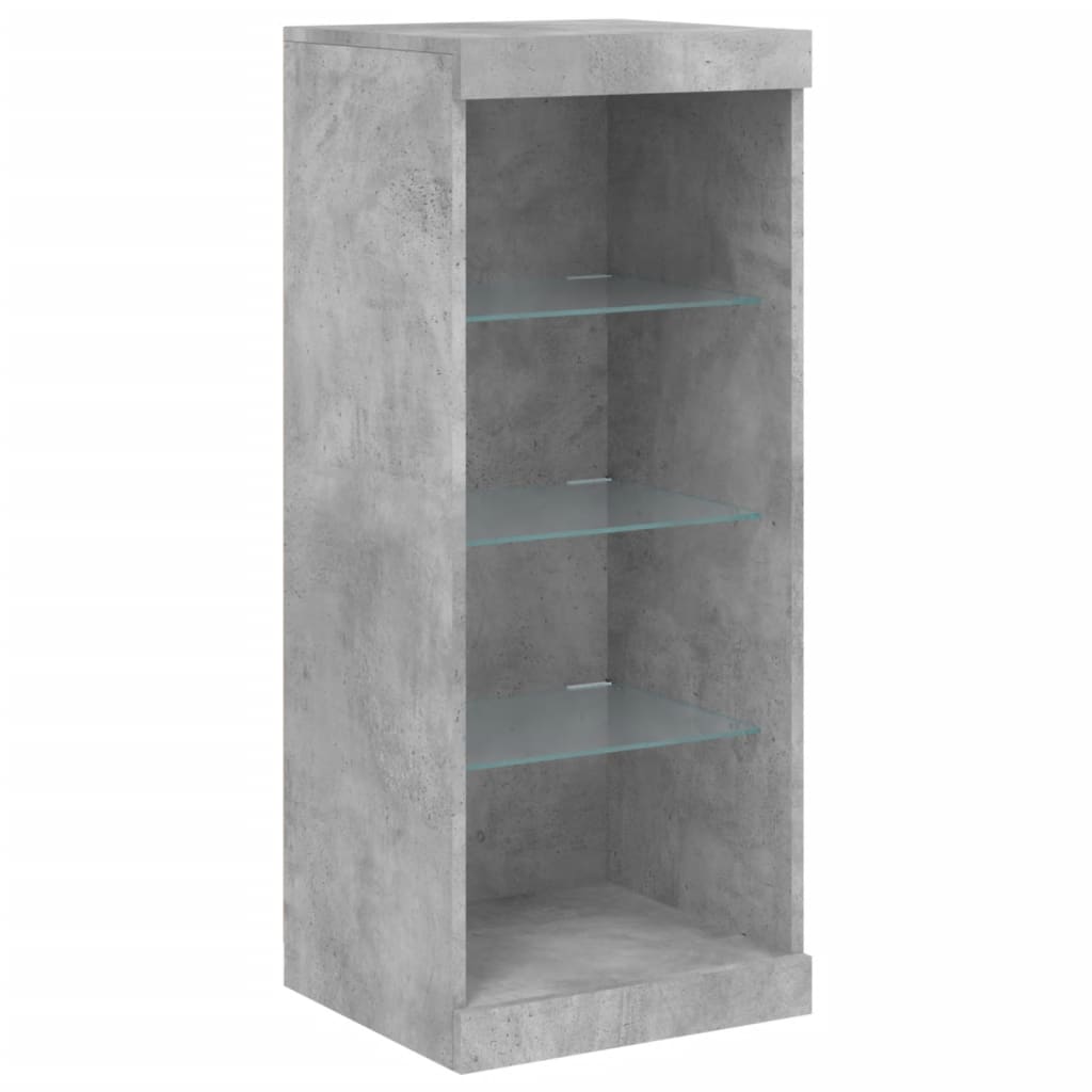 Credenza con Luci LED Grigio Cemento 162x37x100 cm 3209173