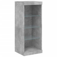 Credenza con Luci LED Grigio Cemento 162x37x100 cm 3209173
