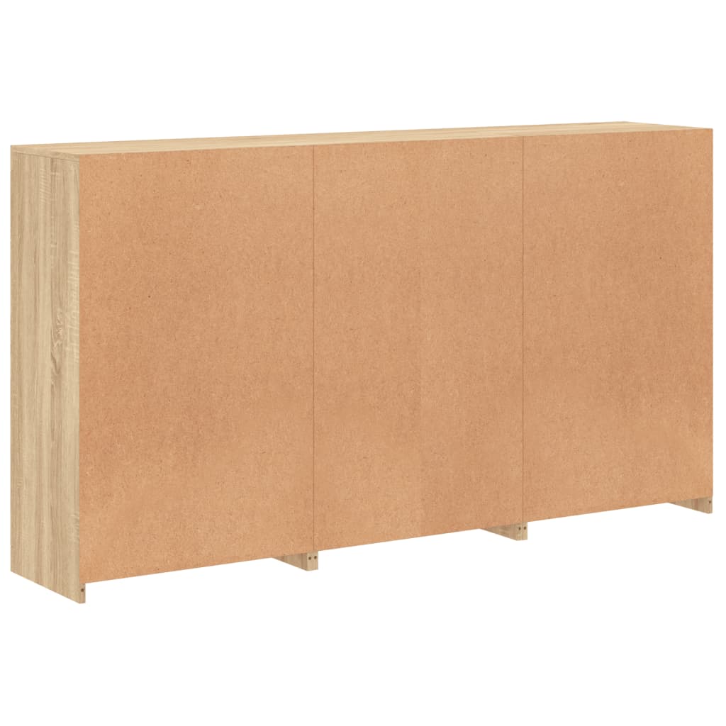 Credenza con Luci LED Rovere Sonoma 181,5x37x100 cm 3209179