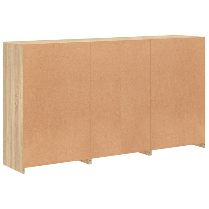 Credenza con Luci LED Rovere Sonoma 181,5x37x100 cm 3209179