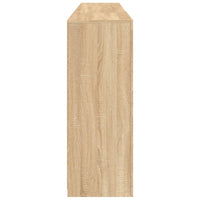 Credenza cassettiera mobile contenitore organizer cucina soggiorno salotto con luci LED sonoma 202 x 37 x 100 cm marrone 02_0029952