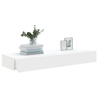 Mobili Porta TV con Luci LED 2pz Bianchi 60x35x15,5 cm 842887