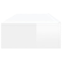 Mobili Porta TV con Luci LED 2pz Bianco Lucido 60x35x15,5 cm 842895