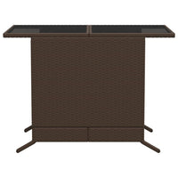 Set Bistrò 3 pz con Cuscini Marrone in Polyrattan 365118