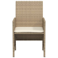 Set da Bistrò 3 pz con Cuscini Beige in Polyrattan 365120