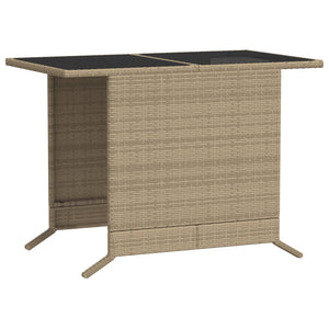 Set da Bistrò 3 pz con Cuscini Beige in Polyrattan 365120
