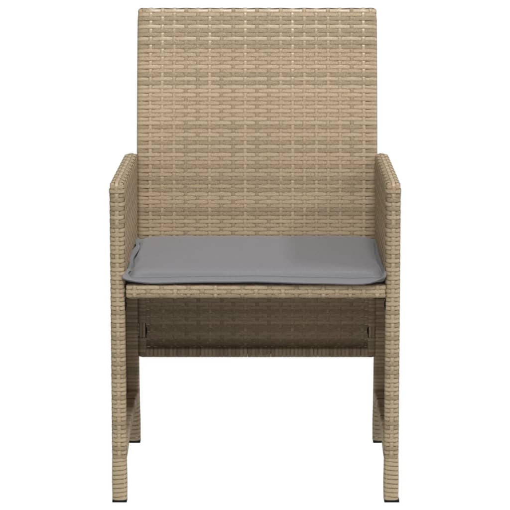 Set da Bistrò 3 pz con Cuscini Beige Misto in Polyrattan 365121