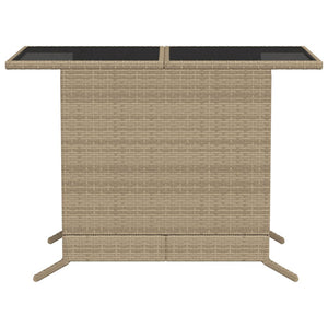 Set da Bistrò 3 pz con Cuscini Beige Misto in Polyrattan 365121