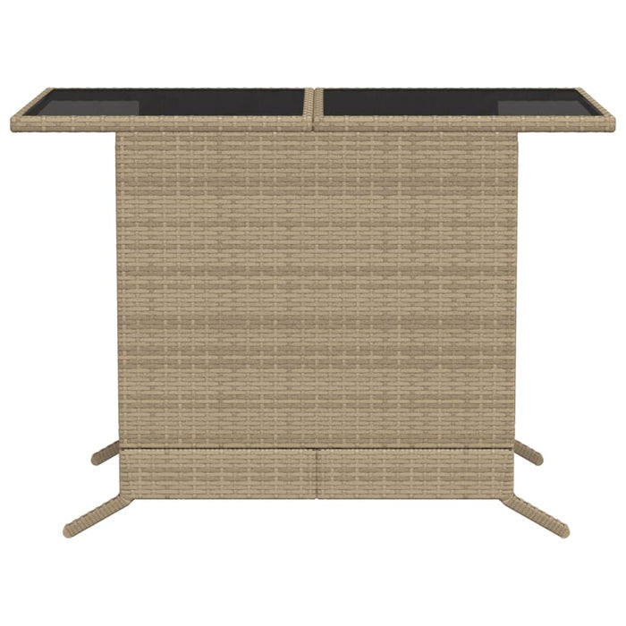 Set da Bistrò 3 pz con Cuscini Beige Misto in Polyrattan 365121