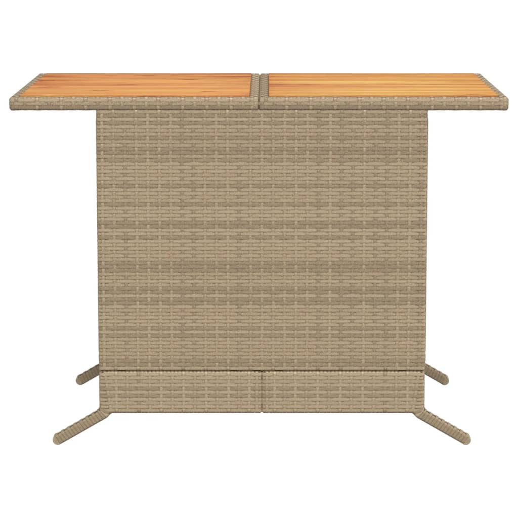 Set da Bistrò 3 pz con Cuscini Beige in Polyrattan 365126