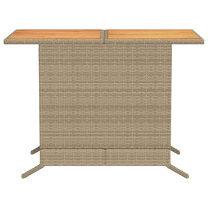 Set da Bistrò 3 pz con Cuscini Beige in Polyrattan 365126