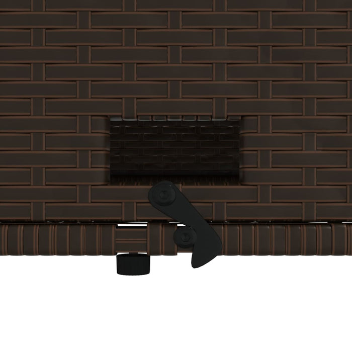 Divano da Giardino a 2 Posti con Cuscini in Polyrattan Marrone 365133