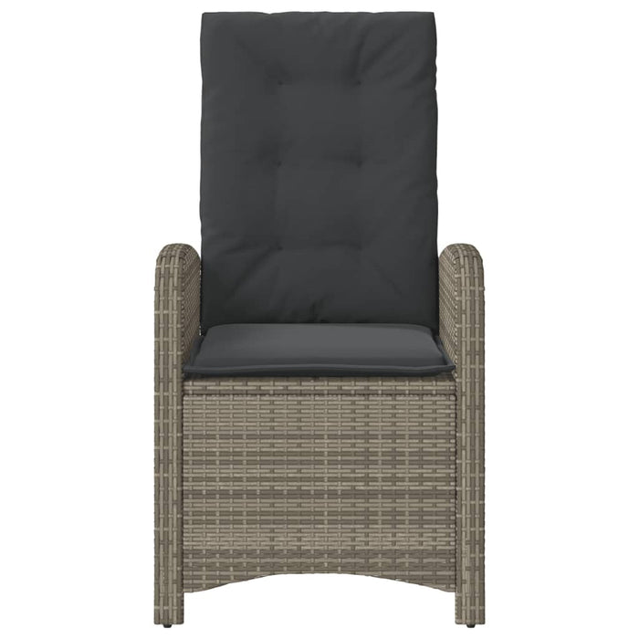 Set da Bistrò 3 pz con Cuscini Grigio in Polyrattan 365179