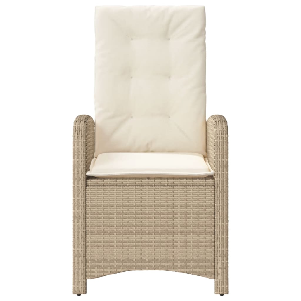 Set da Bistrò 3 pz con Cuscini Beige in Polyrattan 365180