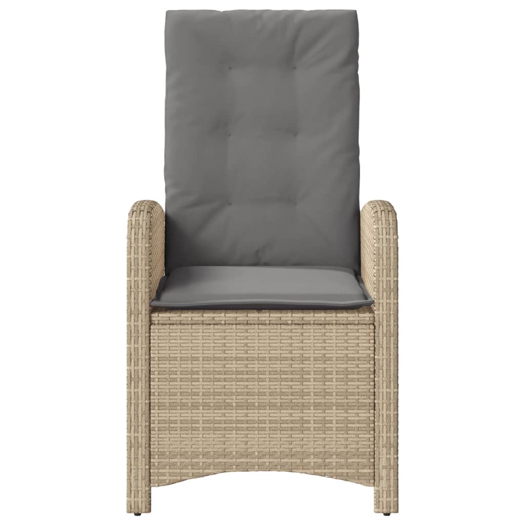 Set da Bistrò 3 pz con Cuscini Beige Misto in Polyrattan 365181