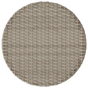 Set da Bistrò 3 pz con Cuscini Grigio Chiaro in Polyrattan 365182