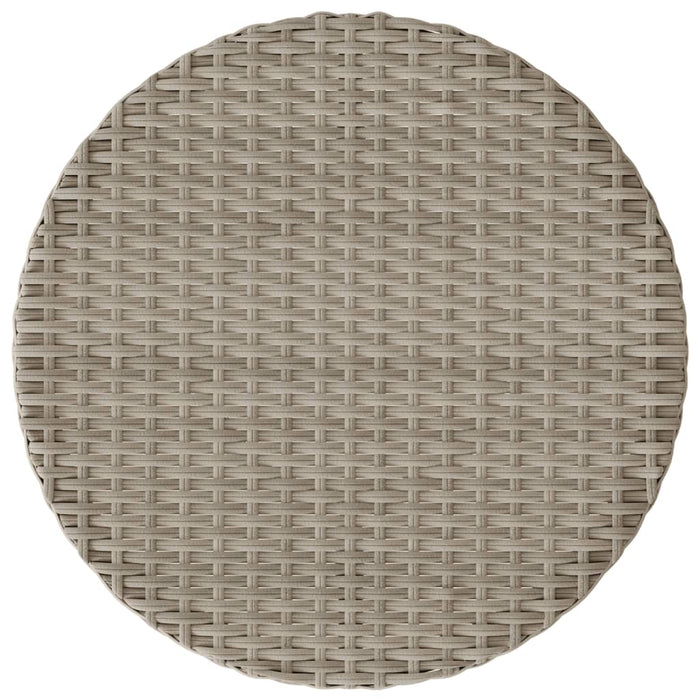 Set da Bistrò 3 pz con Cuscini Grigio Chiaro in Polyrattan 365182