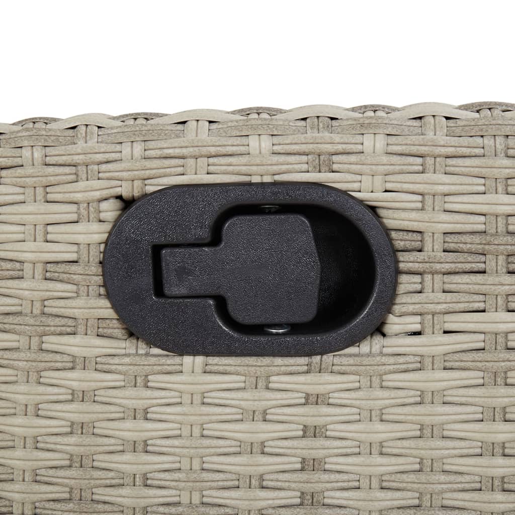 Sedie da Giardino Reclinabili 2 pz con Poggiapiedi Polyrattan 365198