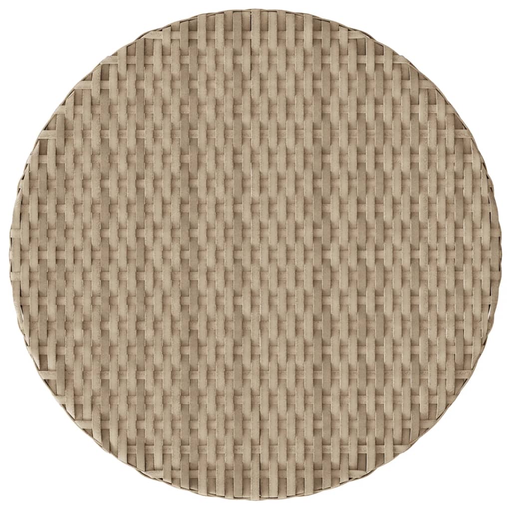 Set da BistrÃ² 3 pz con Cuscini Beige Misto in Polyrattan