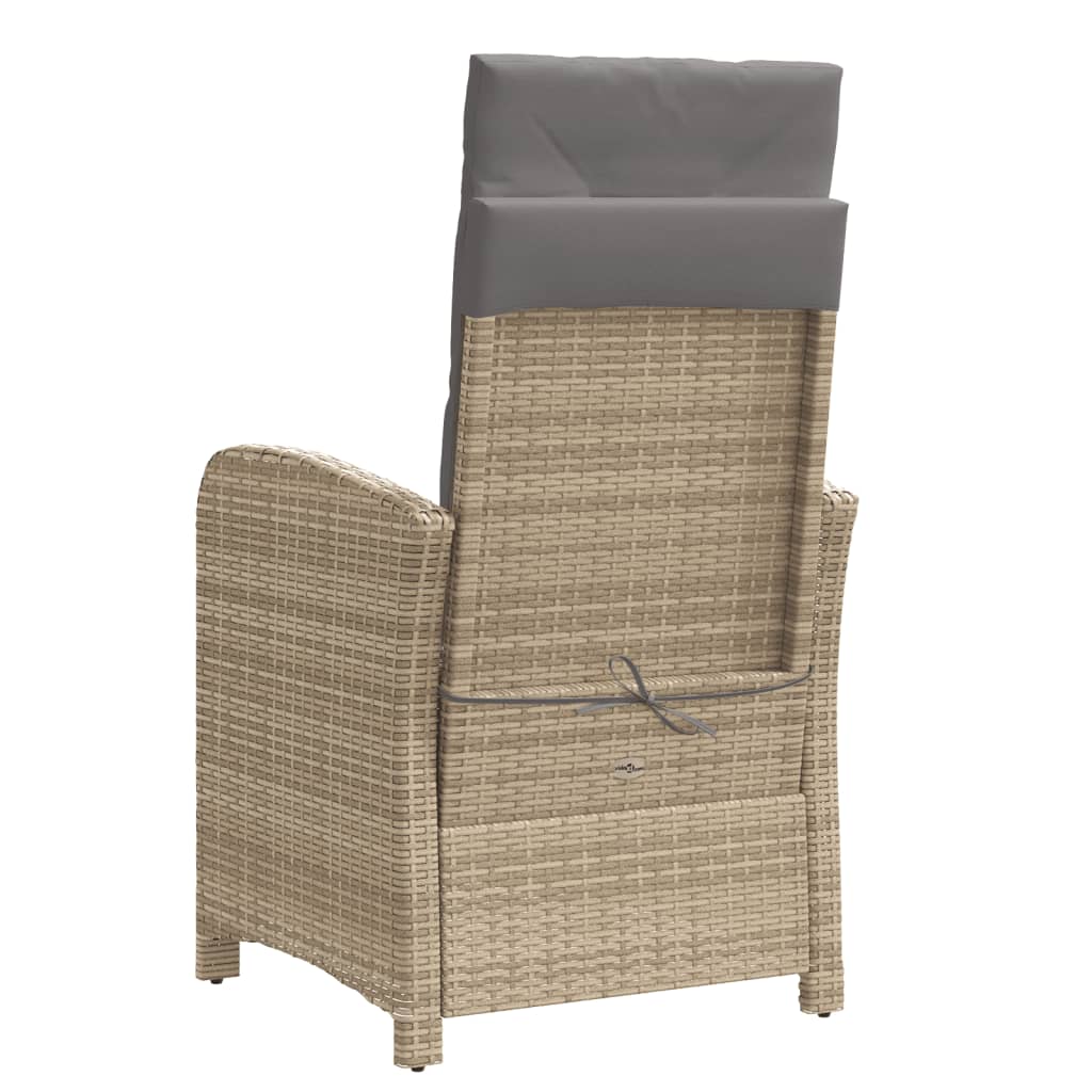Set da Bistrò 3 pz con Cuscini Beige Misto in Polyrattan 365253