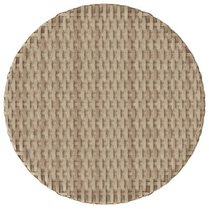 Set da Bistrò 3 pz con Cuscini Beige Misto in Polyrattan 365253