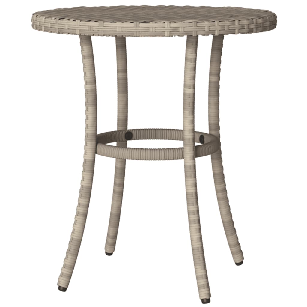 Set da Bistrò 3 pz con Cuscini Grigio Chiaro in Polyrattan 365254