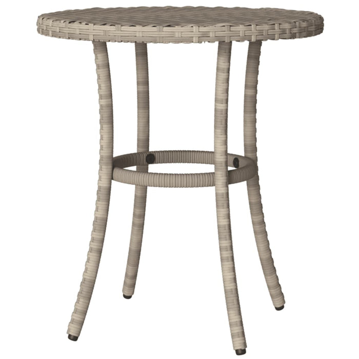 Set da Bistrò 3 pz con Cuscini Grigio Chiaro in Polyrattan 365254