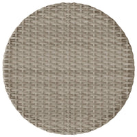 Set da Bistrò 3 pz con Cuscini Grigio Chiaro in Polyrattan 365254