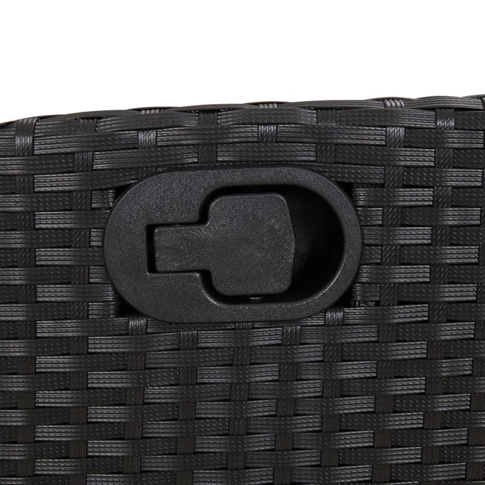 vidaXL Sedie Reclinabili da Giardino 2 pz con Cuscini Nero Polyrattan